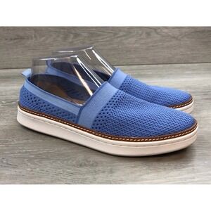 Talbots Brittany Women's Sneaker Blue Knit Slip On 8 Lightweight Comfort Shoes